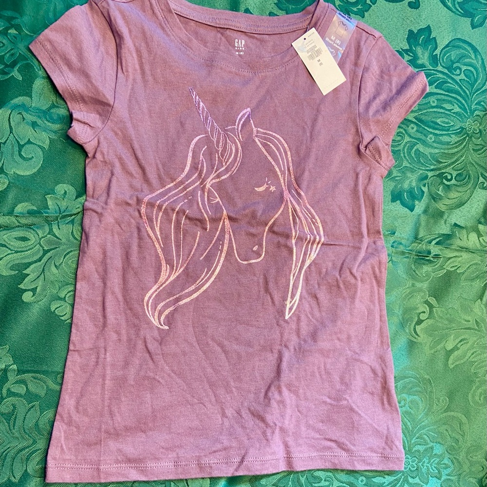 GAP Kids Purple Unicorn & GAP T-shirt
